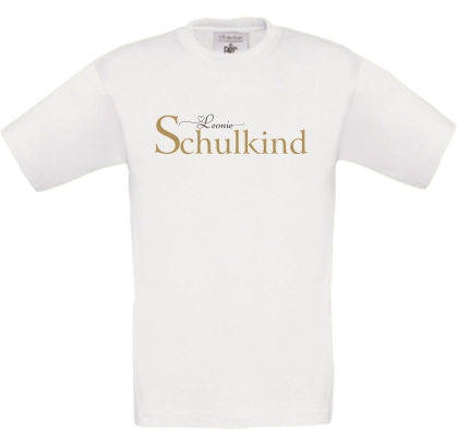 Kinder T-Shirt: Schulkind mit Namen